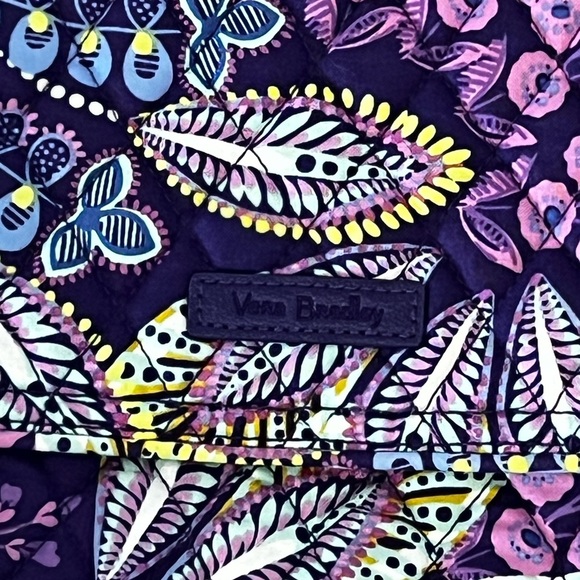 NWOT Vera Bradley Vibrant Purple Patterned Women's Crossbody purse - Picture 3 of 9